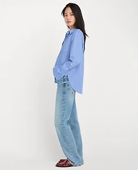 Good American Women's Straight High-Rise Jeans