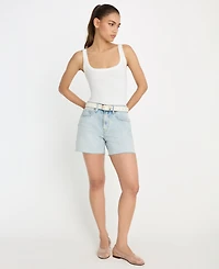 Good American Women's Mid-Rise Shorts