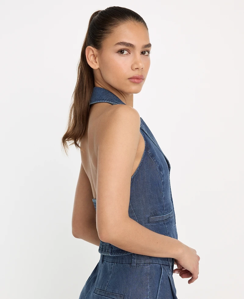 Good American Women's Halter Neck Vest