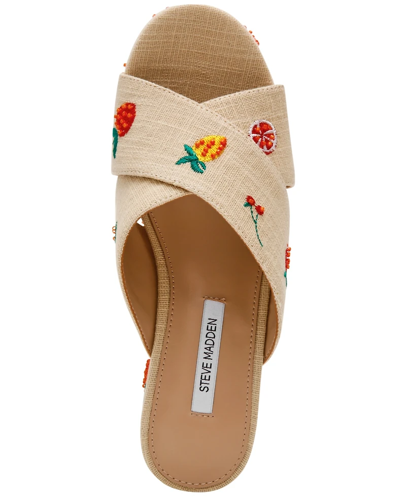 Steve Madden Women's Truthful Crossband Platform Sandals