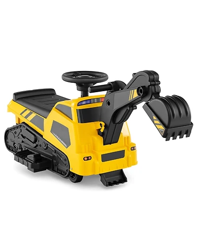 Slickblue Electric 3-in-1 Ride On Tractor Excavator for Kids with Music