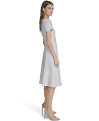 Calvin Klein Women's Twist Neck Midi Dress