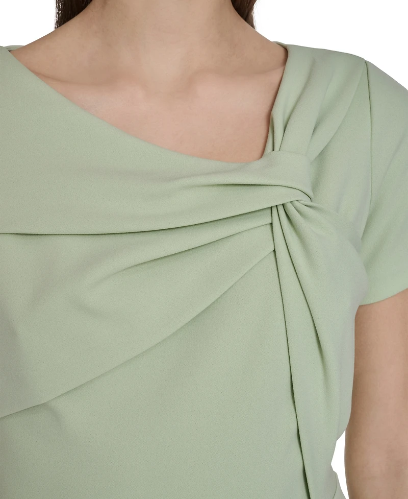 Calvin Klein Women's Twist Neck Midi Dress
