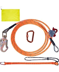 “Mecale 1/2'' x 12' Steel Core Arborist Flipline with Snap Hook, Carabiner & Tool Lanyard—Durable Tree Climbing Flip Line.”