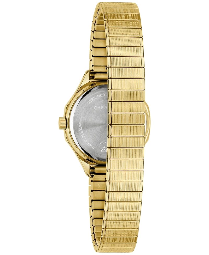 Caravelle Women's Vintage Gold-Tone Stainless Steel Expansion Watch, 24mm