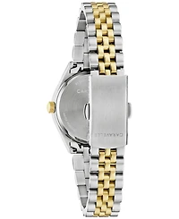 Caravelle Women's Classic Two-Tone Stainless Steel Bracelet Watch, 28mm