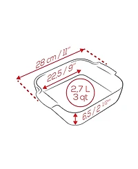 Peugeot Appolia Square 9" Ceramic Baking Dish