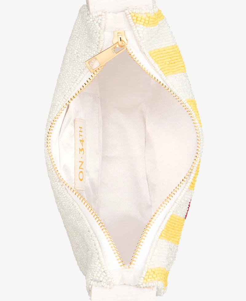 On 34th Beaded Half Moon Shoulder Bag, Macy's Exclusive