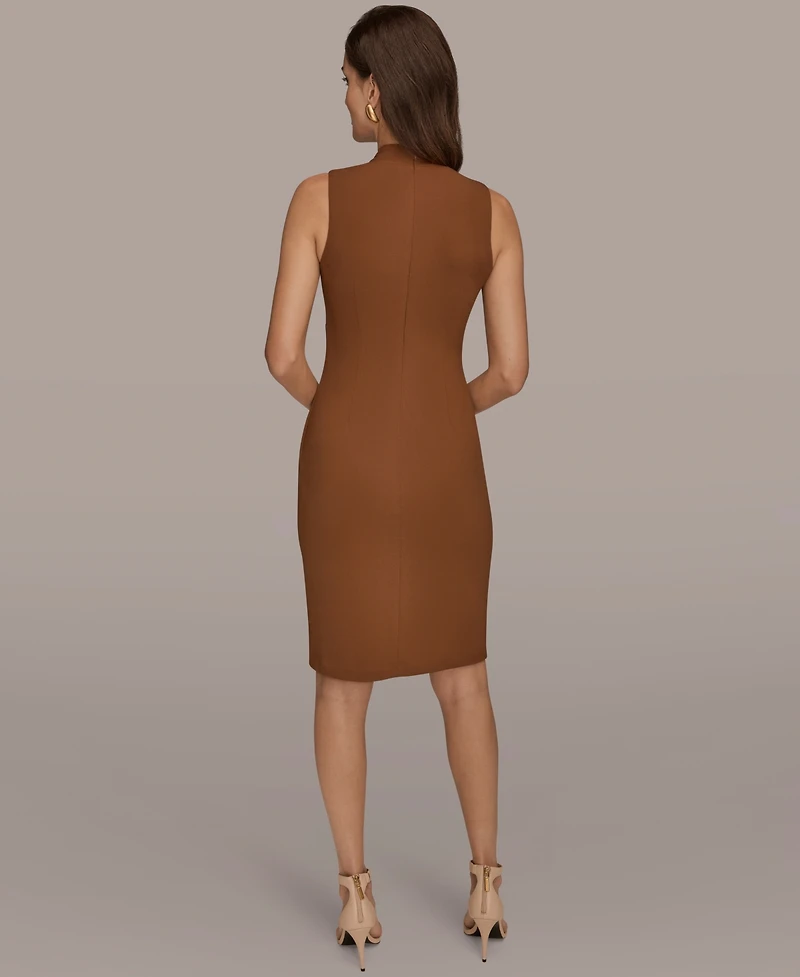 Donna Karan New York Women's V-Neck Wrap Sheath Dress