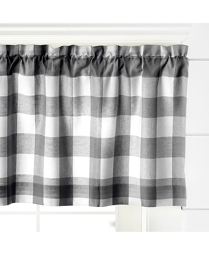 Elrene Home Fashions Farmhouse Living Buffalo Check Window Valance
