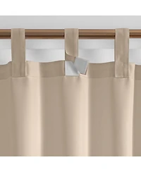 Elrene Home Fashions Matine Solid Tab Top Indoor Outdoor Window Curtain