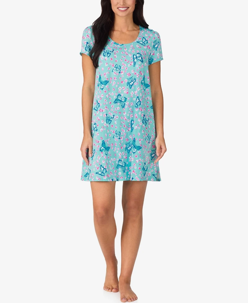 Cuddl Duds Women's Short-Sleeve Sleep Shirt