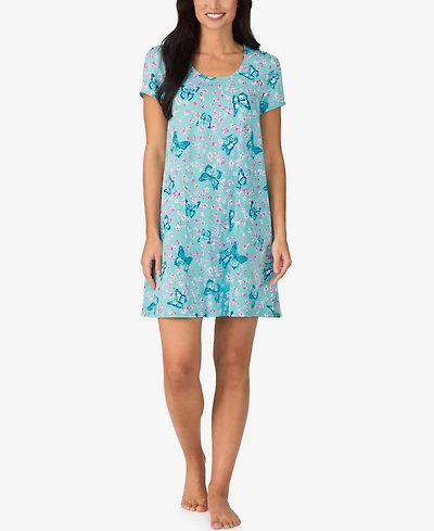 Cuddl Duds Women's Short-Sleeve Sleep Shirt