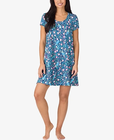 Cuddl Duds Women's Short-Sleeve Sleep Shirt
