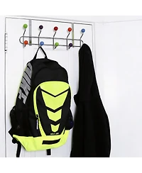 Yigii 10 Hooks Over Door Hook Rack, Stainless Steel, Ceramic Knobs