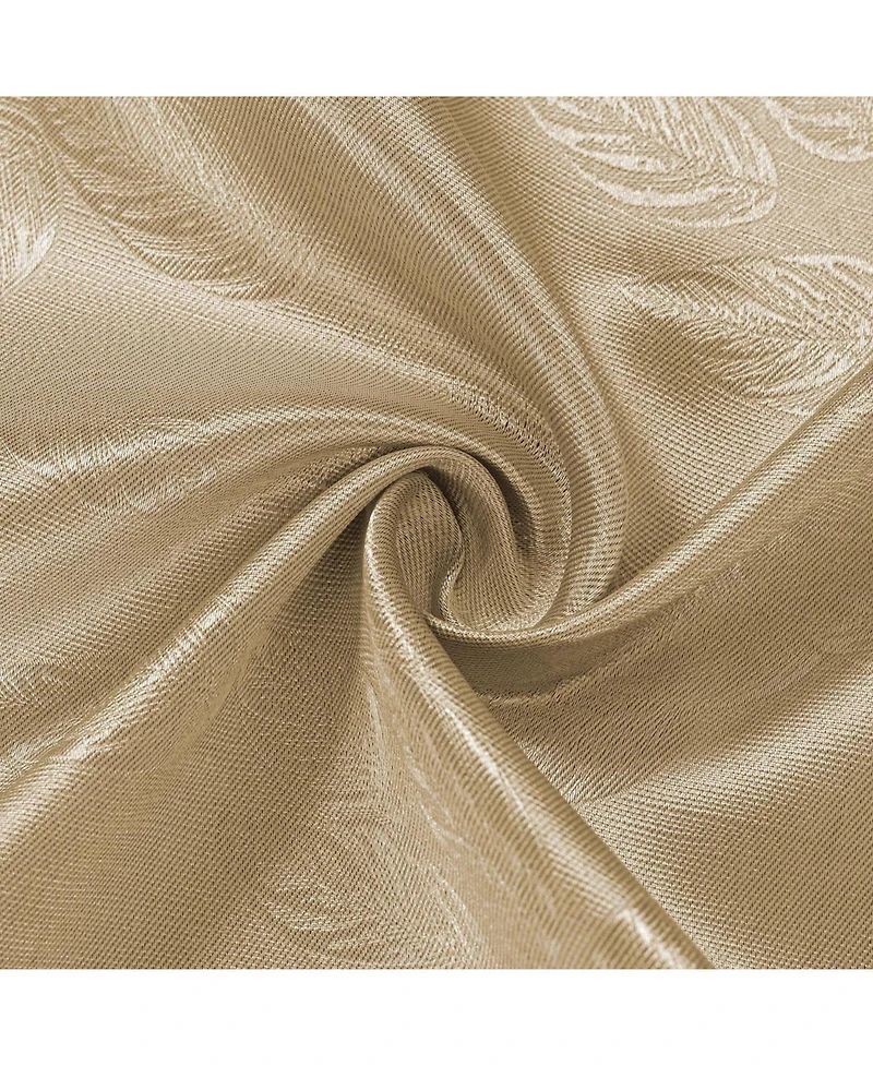 Olivia Gray 100% Polyester 200 Gsm Arlo Embossed Blackout Grommet Curtain Panel