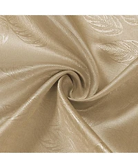 Olivia Gray 100% Polyester 200 Gsm Arlo Embossed Blackout Grommet Curtain Panel
