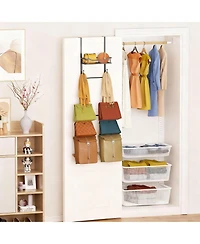 Yigii Over Door Purse Organizer - Multi-Functional, Space-Saving
