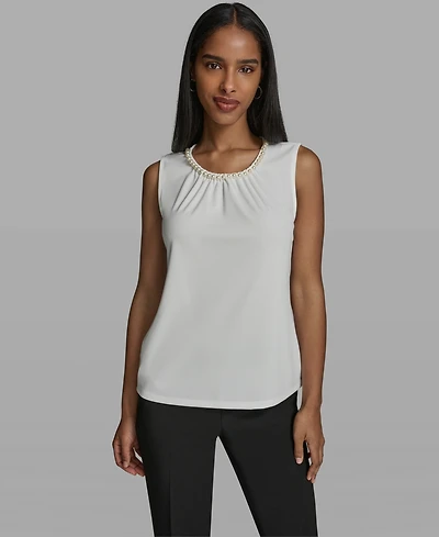 Karl Lagerfeld Paris Women's Crewneck Knit Top