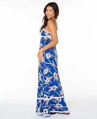 Roxy Women's Balmy Sunset Straight Neck Maxi Dress