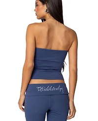 Edikted Women's Aiyana Bow Built Bra Tube Top