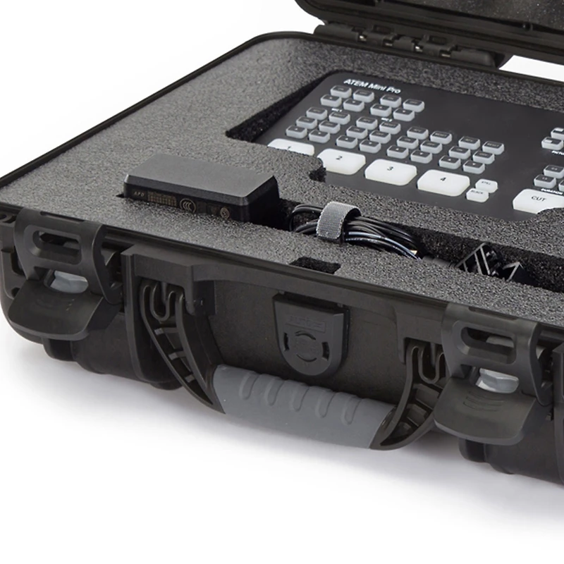 Nanuk 910 Waterproof Hard Case with Foam Insert for Blackmagic Design Atem Mini Pro