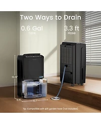 Waykar 2500 sq ft Dehumidifier for Basement – Intelligent Control, Auto Drain