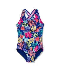 Lands' End Girls Slim Chlorine Resistant One Piece Swimsuit