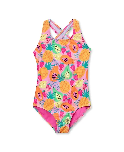 Lands' End Girls Slim Chlorine Resistant One Piece Swimsuit