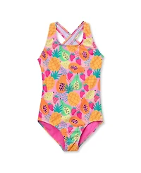 Lands' End Girls Slim Chlorine Resistant One Piece Swimsuit