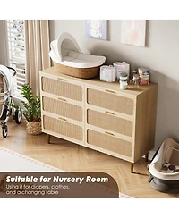 gaomon Rattan Drawer Dresser