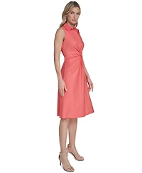 Calvin Klein Women's Twist-Front Sleeveless Dress