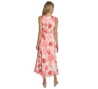 Calvin Klein Women's Sleeveless Twist Front Midi Dress