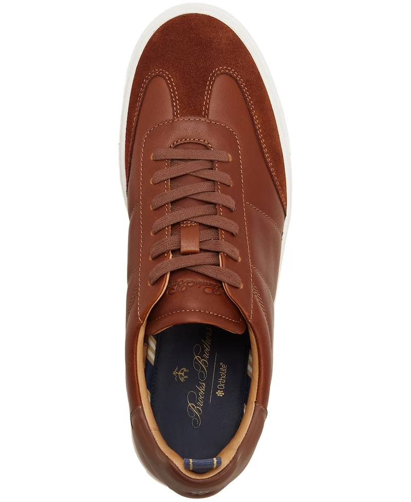 B by Brooks Brothers Men's Emmerson Lace Up Court Sneakers