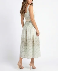 Taylor Petite Scoop Neck Belted Dress