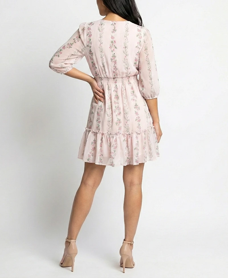 Taylor Petite V-Neck A-Line Dress