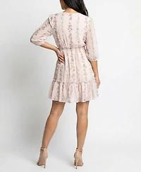 Taylor Petite V-Neck A-Line Dress