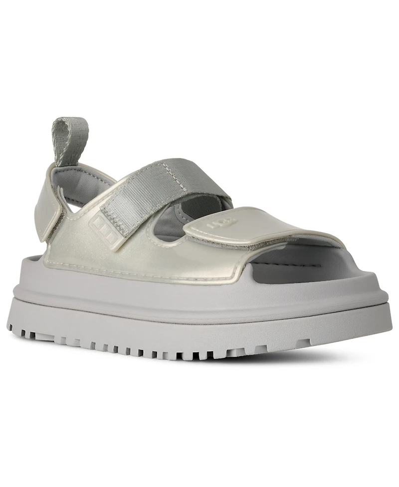 Ugg Kids' GoldenGlow Glossy Sparkles Open Toe Sandals