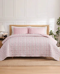 Jessica Simpson Floral Hazel Cherry Blossom 3-Pc. Quilt Set, Full/Queen