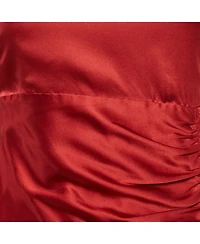 Pre-Owned Roberto Cavalli Women's Satin Silk Ruched Mini Dress