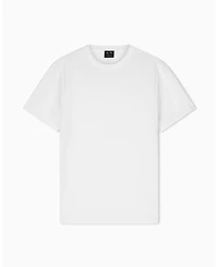 A|X Armani Exchange Men's Short Sleeve Mercerized Cotton All Over Logo T-Shirt