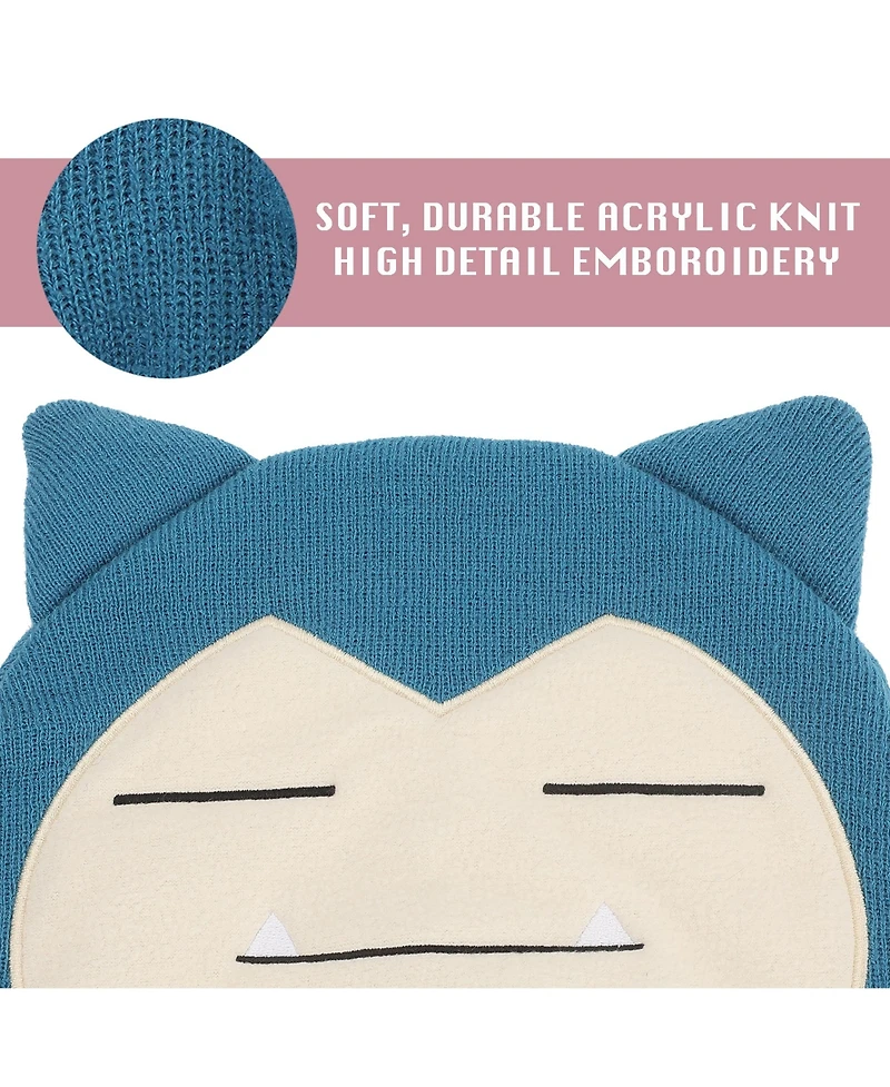 Pokemon Men's Snorlax Blue Laplander Knit Cap