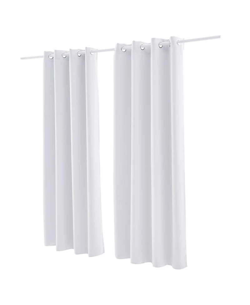 Laoties Thermal Insulated Room Darkening Grommet Curtain Panel Pair
