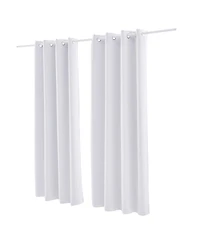 Laoties Thermal Insulated Room Darkening Grommet Curtain Panel Pair