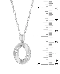 Macy's Diamond Pendant Necklace (1/3 ct. t.w.) in Sterling Silver White Rhodium
