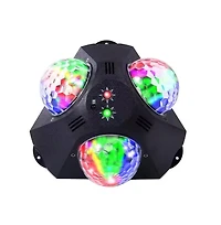 Artudatech 3-Head Magic Ball Party Light with Laser Beams & Strobe Effects for Home Disco