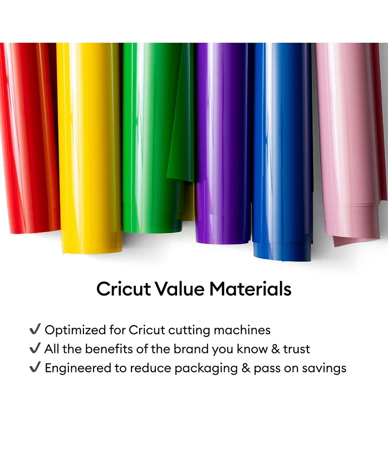 Cricut Value Iron-on Heat Transfer Vinyl Sheets - 12 x in, 10 ct