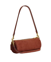 Coach Suede Small Barrel Bag