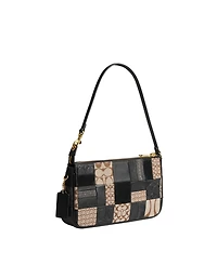 Coach Plaza Small Patchwork Signature Jacquard Shoulder Bag 25
