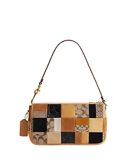 Coach Plaza Small Patchwork Signature Jacquard Shoulder Bag 25